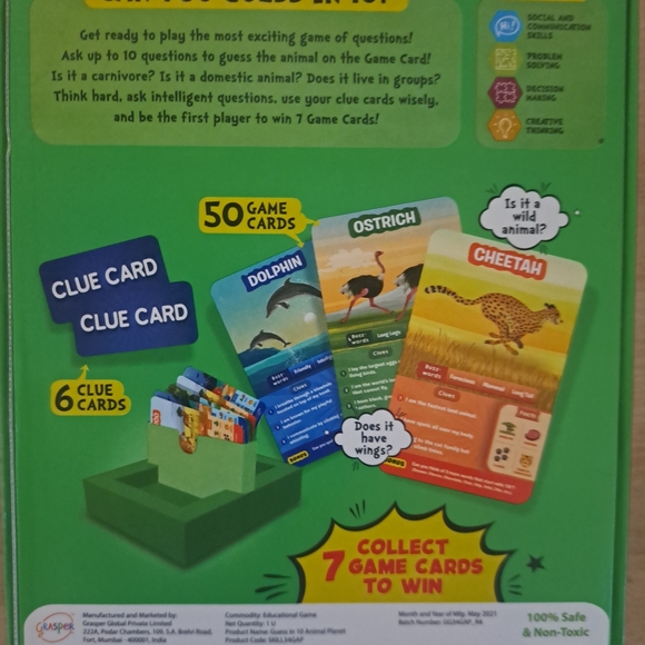 Skillmatics Guess in 10 Animal Planet – Family Card Game (Ages 6–99) - Picture 2 of 3